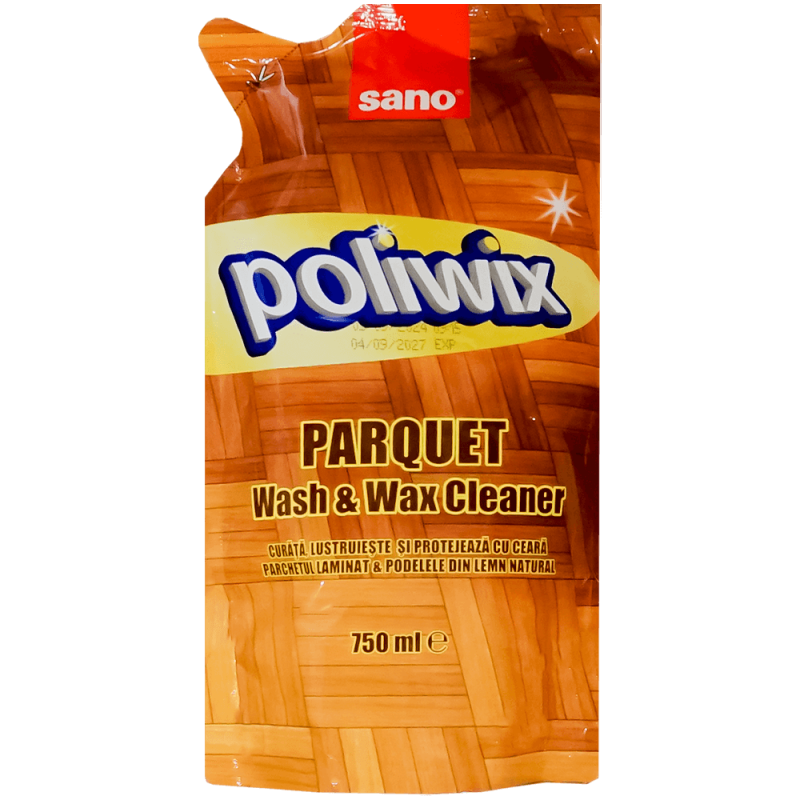 Soluție pentru curățat parchet Sano Poliwix Refill, 750 ml